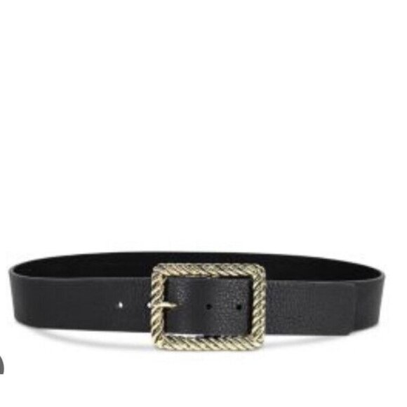 B-low The Belt sz L womens Black Gold Janelle Leather NWT New Boho Classic - Picture 1 of 3